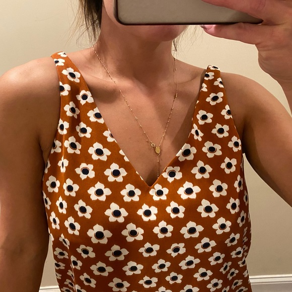 en THREAD Floral V Neck Side Slit Midi Dress NWT - Picture 10 of 13